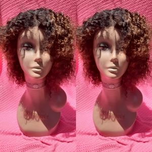 100% human Bohemian curly hair wig